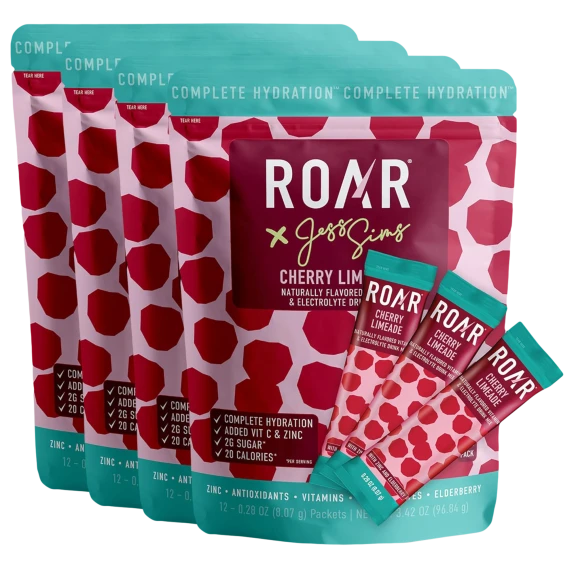48-Pack: Roar Plus Cherry Limeade Electrolyte Drink Mixes (Best By Jan. 2025)