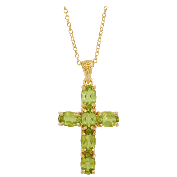 Savvy Cie Genuine Cross Pendant Necklace
