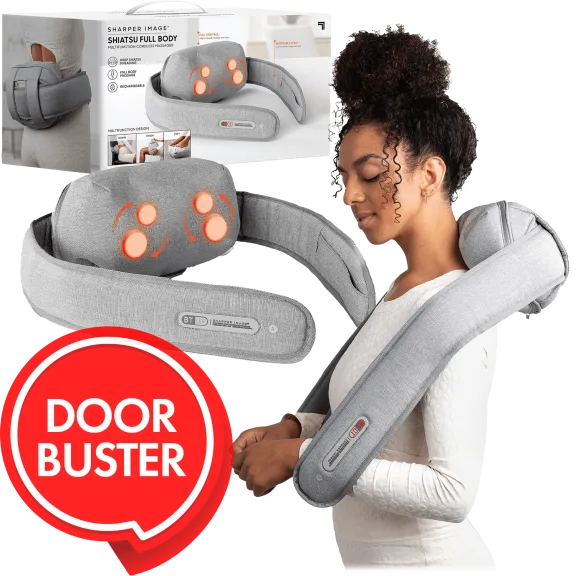 Sharper Image Multi-Function Shiatsu Full Body Cordless Massager