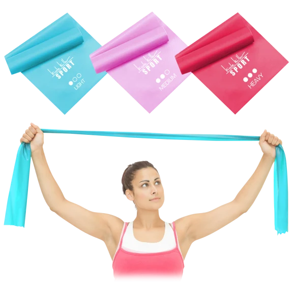 Nicole Miller Sport Flat Stretch Bands 3 Piece Set