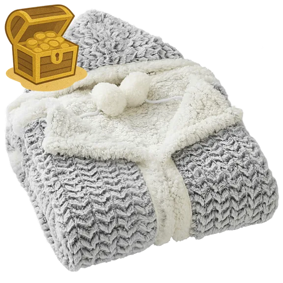 Chic Home Snuggle Hoodie Wearable Blanket
