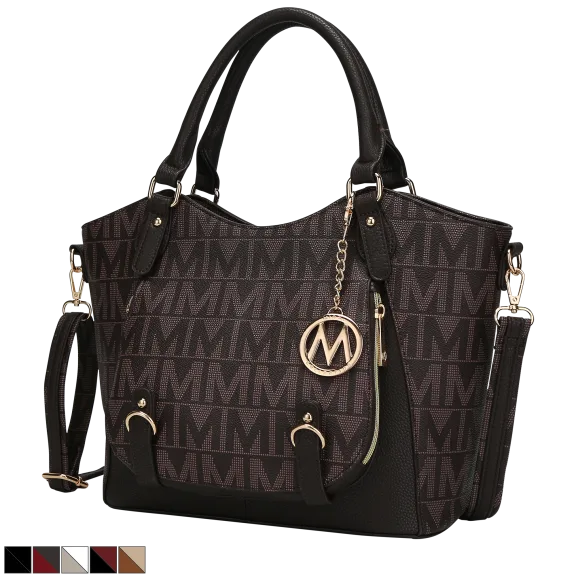 MKF Collection Fula Signature Satchel Bag by Mia K.