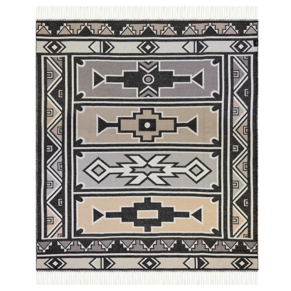 Thula Tula Ndebele Cerise Triple Jacquard Throw