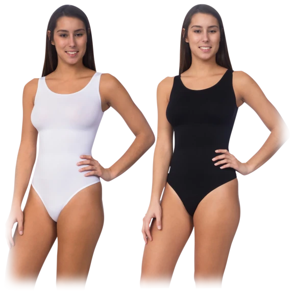 2-Pack: BodyBeautiful Bodysuit Thong Shaper