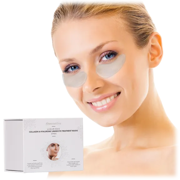 24-Pack: Glossmetics Collagen & Hyaluronic Acid Under-Eye Treatment Masks