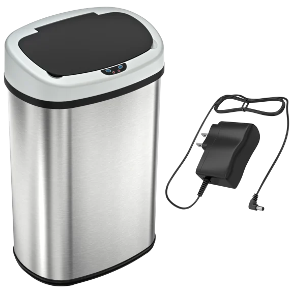 SensorCan 13 Gallon Stainless Steel Touchless Can with AC Adaptor