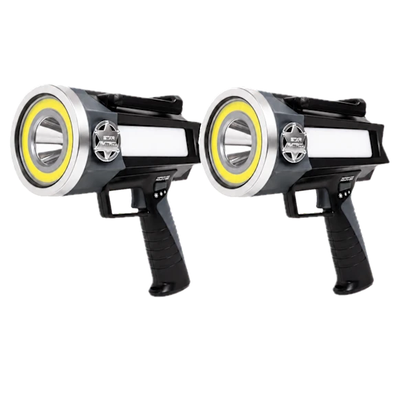 2-Pack: Star Patrol Rechargeable 4000L Flashlight Platinum Edition