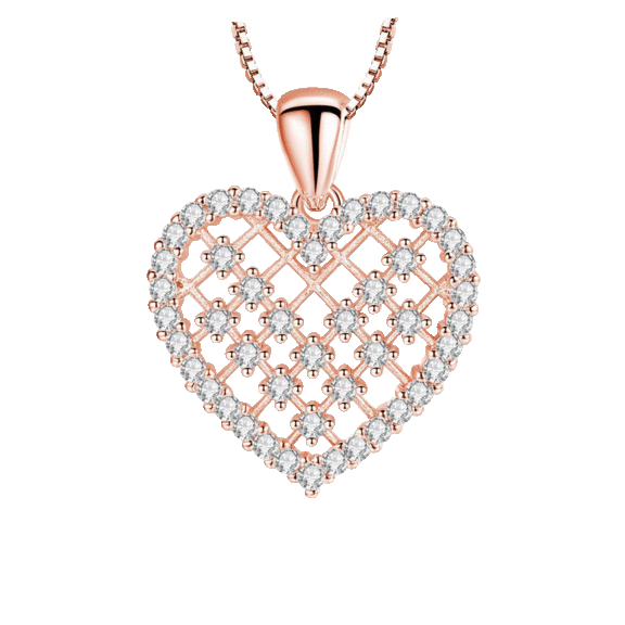Hollywood Sensation Eternal Love Crystal Heart Necklace