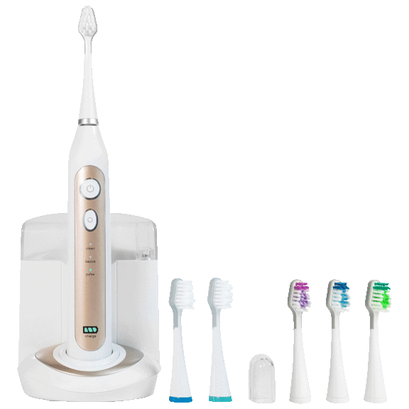 Smile Bright Elite Sonic Toothbrush with UV Sanitizing and 6 Brush Heads