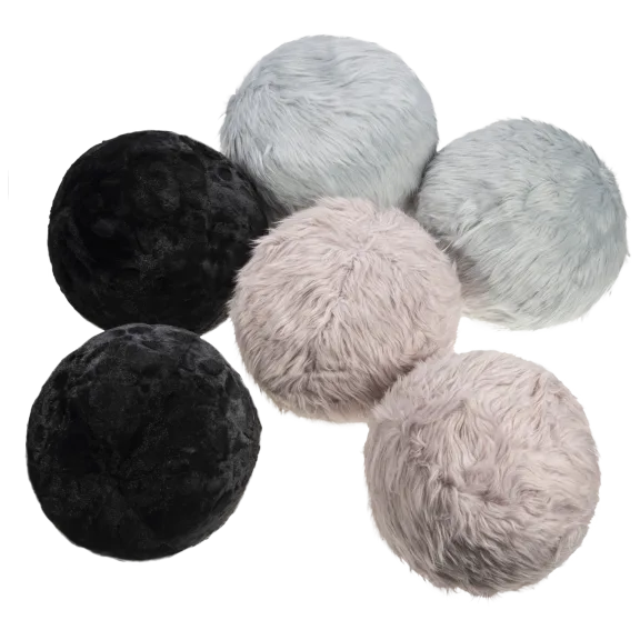 2-Pack: HoMedics Sqush Faux Fur Massage Pillows