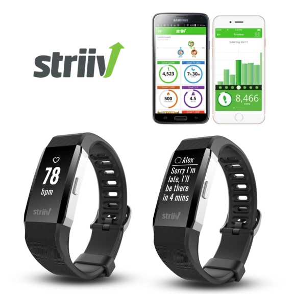 Striiv Apex HR Fitness Smartwatch with Continuous Heart Rate Monitoring