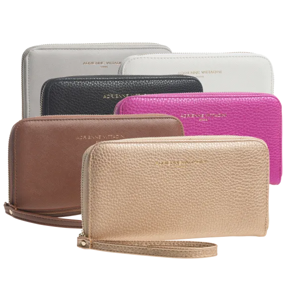 Adrienne Vittadini Zip Around Charging Wallet