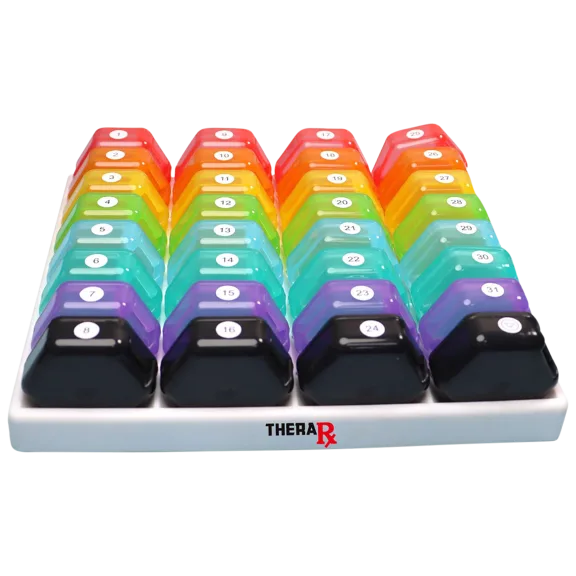 Thera Rx Monthly Pill, Medicine And Vitamin Organizer