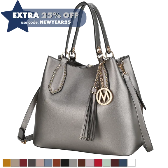 MKF Collection Lana Vegan Leather Hobo Bag by Mia K