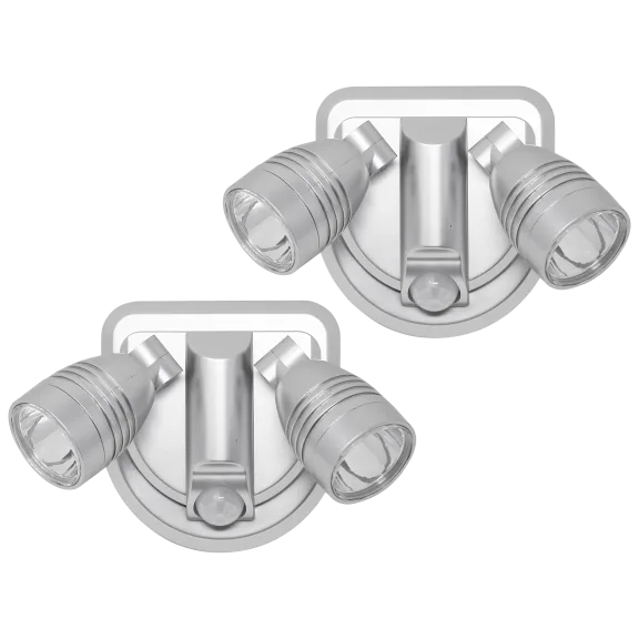2-Pack: Bright Basics Motion Activated Dual Security Light