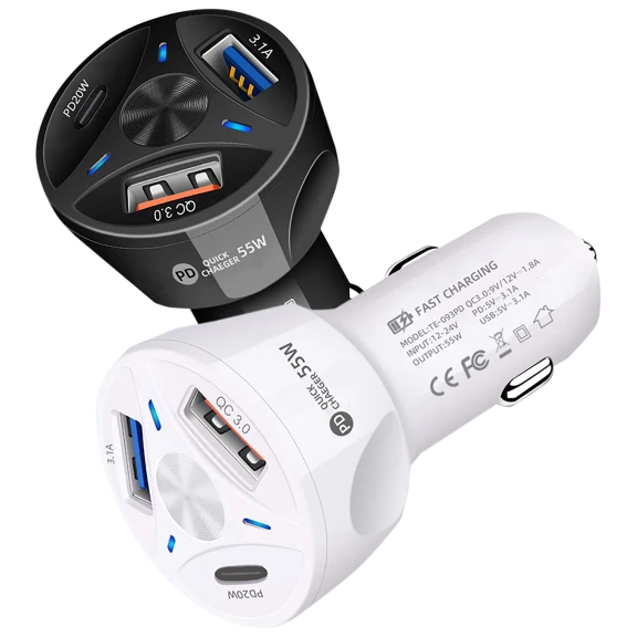 Car Charger With C Type and USB by 3P Experts