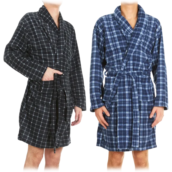 2-Pack: Men's Flannel Robes