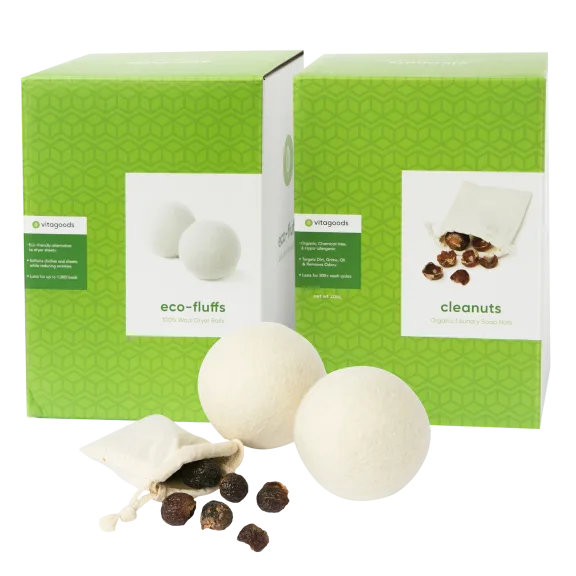 Cleanuts Laundry Nuts and Eco-Fluff Dryer Balls