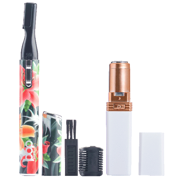 2-Pack: Pop Sonic Smoothie Hair Remover & Hair Trimmer Set