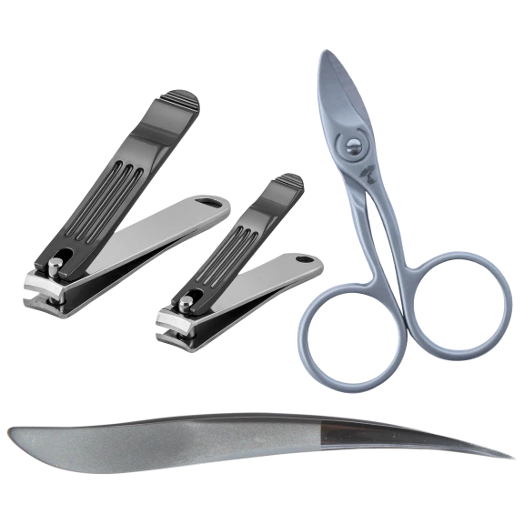 ToiletTree Products Stainless Steel Nail Clipper Set and Scissors and Tweezer