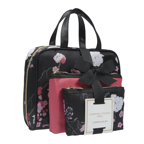 Adrienne Vittadini 3-Piece Cosmetic Storage Set