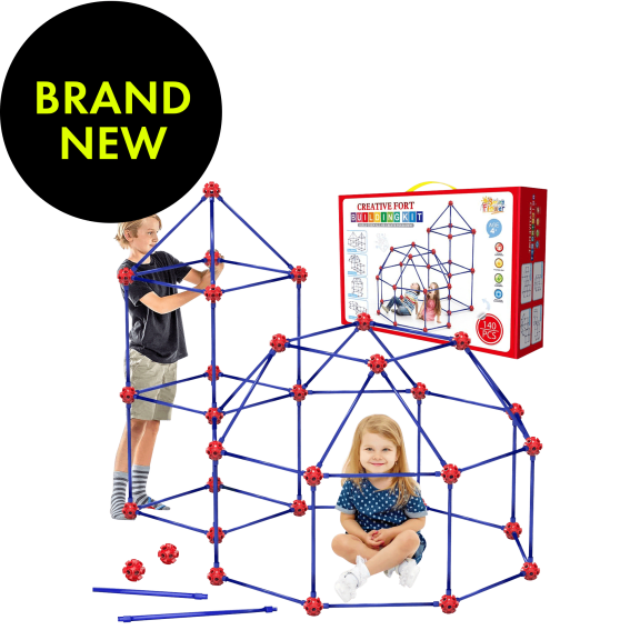 SpringFlower 140-Piece Creative Fort Building Kit