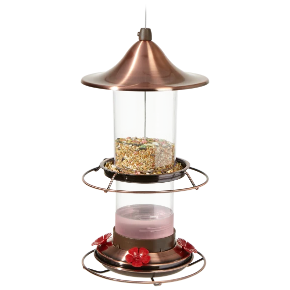 Belmont Garden 2-in-1 Bird and Hummingbird Feeder
