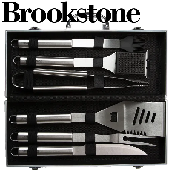 Brookstone 6-Piece Stainless Steel Grill Set
