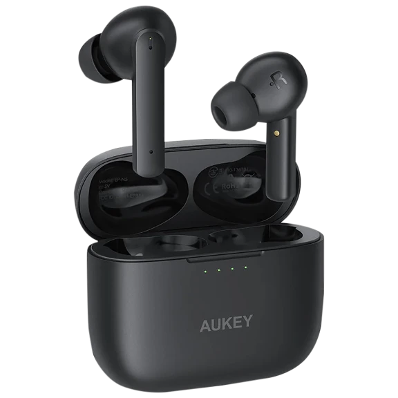 Aukey Hybrid Active Noise Canceling Wireless Earbuds with Dual Microphones