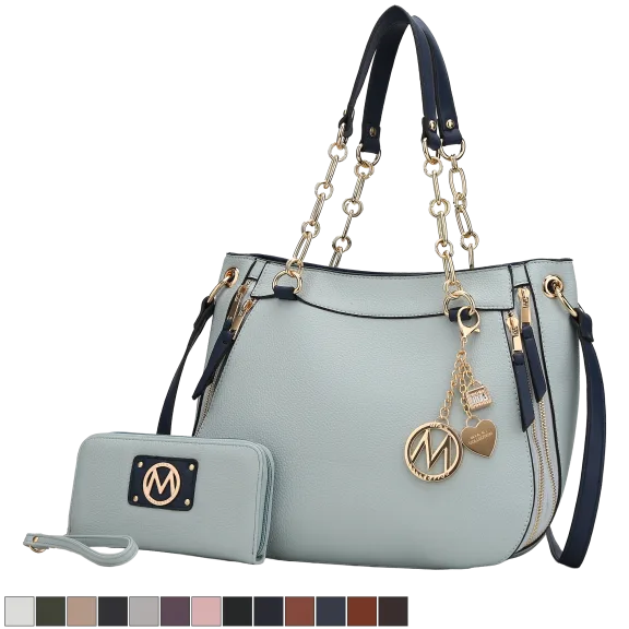 MKF Collection Lina Shoulder Bag & Wallet Set by Mia K