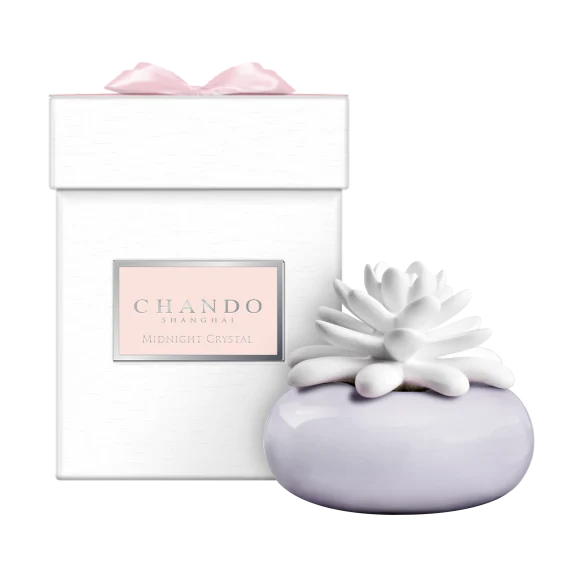 Chando Elegance Collection Midnight Crystal Lotus Mini Diffuser
