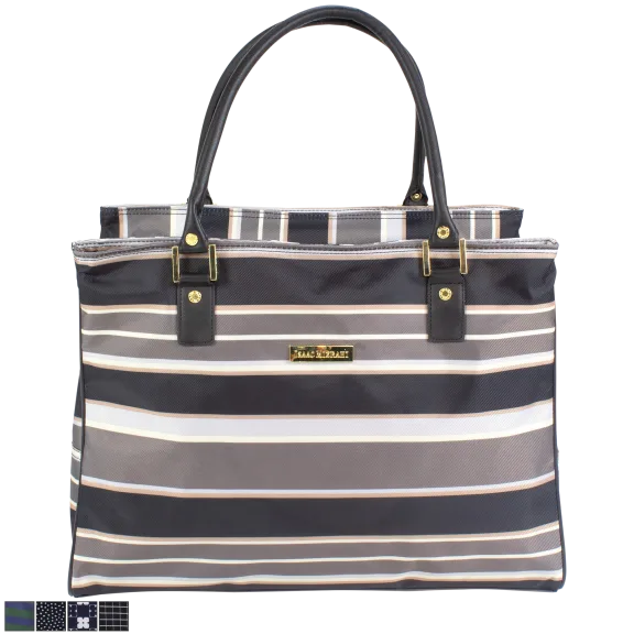 Isaac Mizrahi Tote with Laptop Storage and Trolley Sleeve