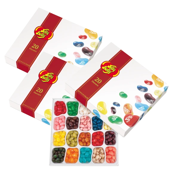3-Pack: Jelly Belly 20-Flavor Jelly Bean Gift Box