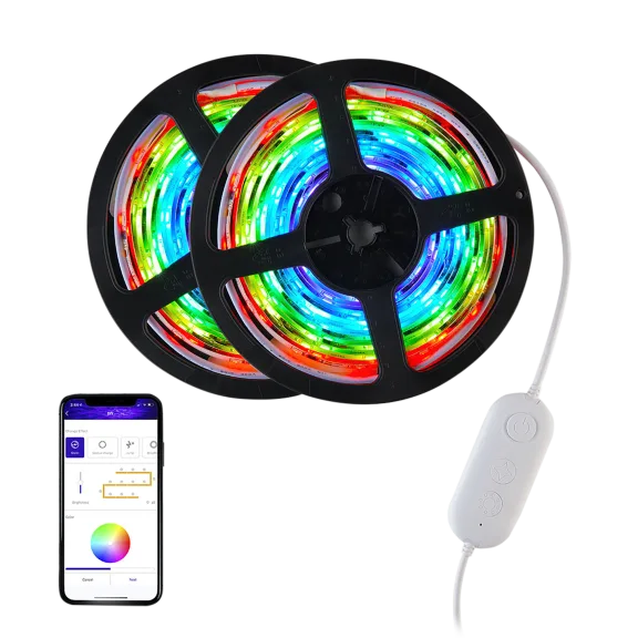 2-Pack: BlissLights BlissGlow 16' Bluetooth LED Strip Lights