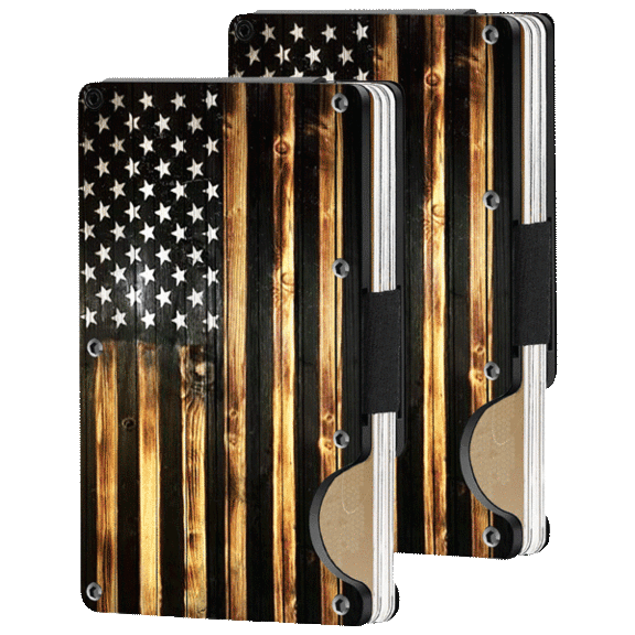 2-Pack: Ciana Carbon Fiber Minimalist Credit Card Wallet