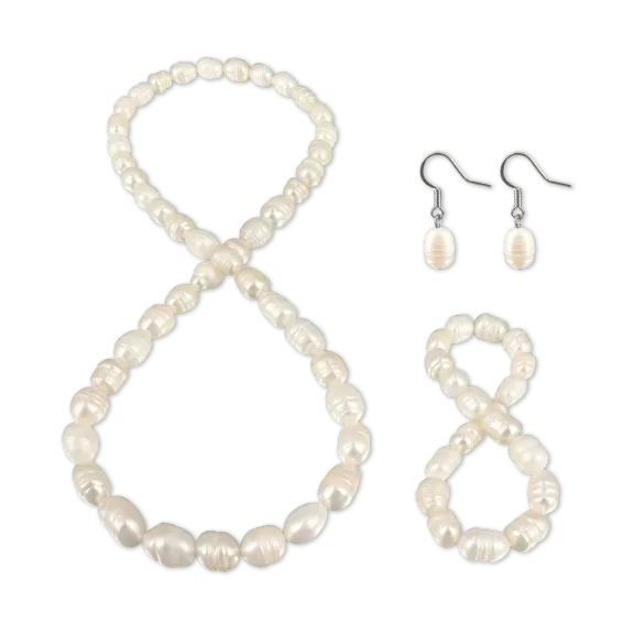 Pacific Pearls Rainbow Reef Collection 10-12mm Honey Dipper Pearl Sets