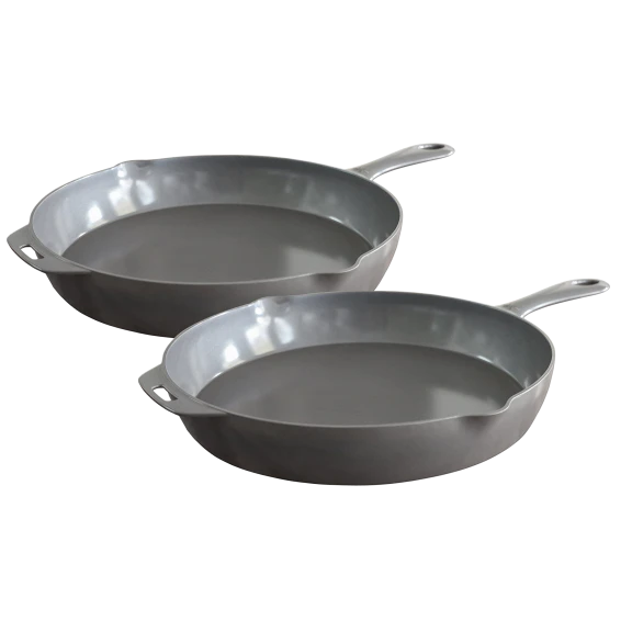 2-Pack: Little Griddle ANYWARE Ceramic Cast Aluminum Skillets