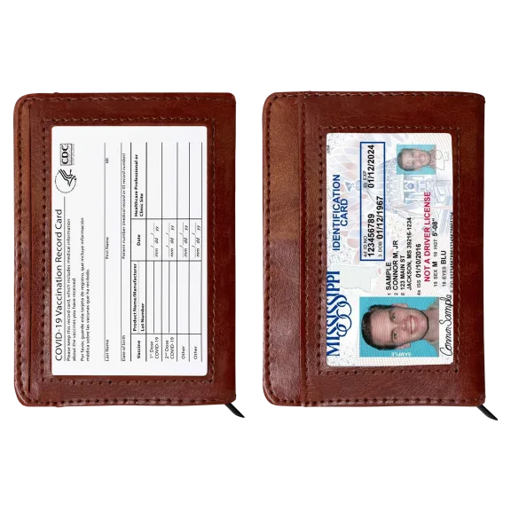 2-Pack: RFID-Blocking Slim Vegan Leather 36 Credit Card Wallets