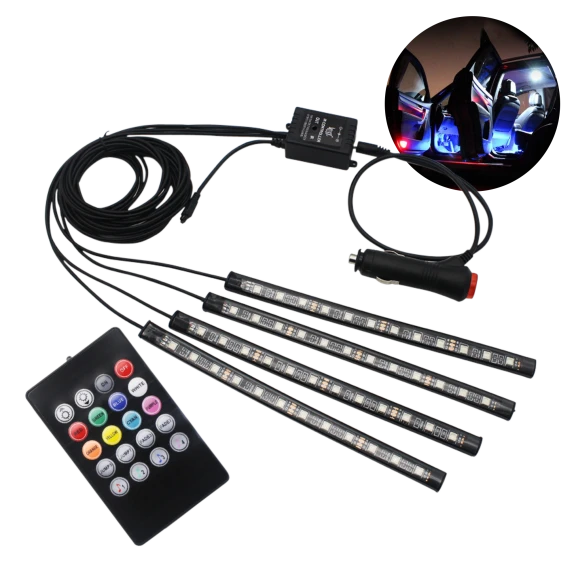 Color-Changing LED Strip Lights for Cars