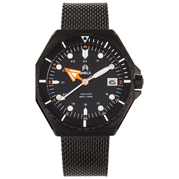 Shield Marius Bracelet Men's Diver Watch with Date