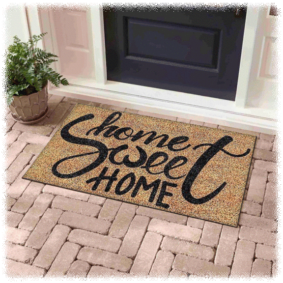 Bibb Home Outdoor Coir Door Mat