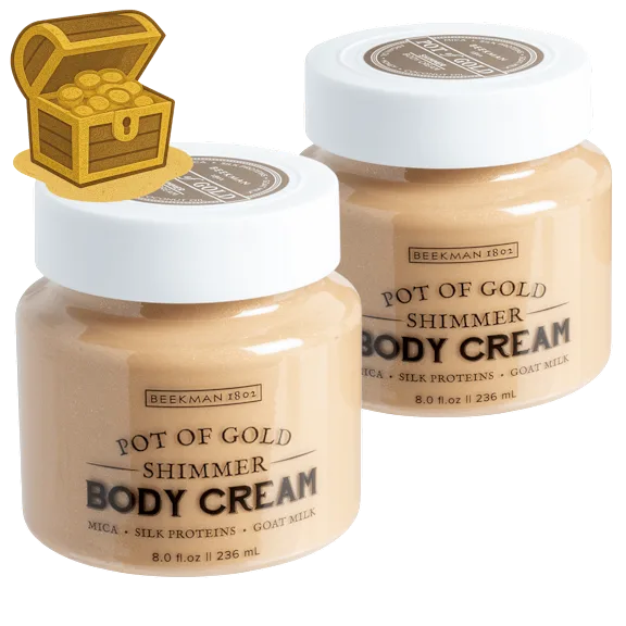 2-Pack: Beekman 1802 Pot Of Gold Goat Milk Shimmer Body Cream