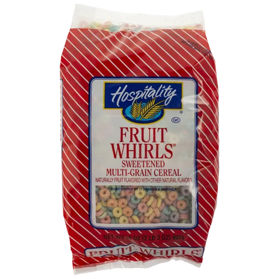 8.75lb Case of Hospitality Fruit Whirls Cereal (4 units of 2lb 3oz bag)