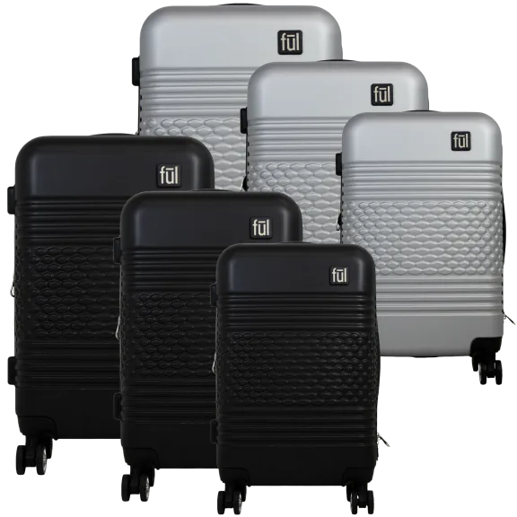 Ful 3-Piece Textured Luggage Set