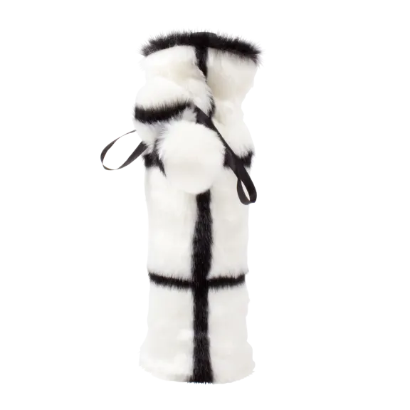 8 Oak Lane Faux Fur Wine Bag