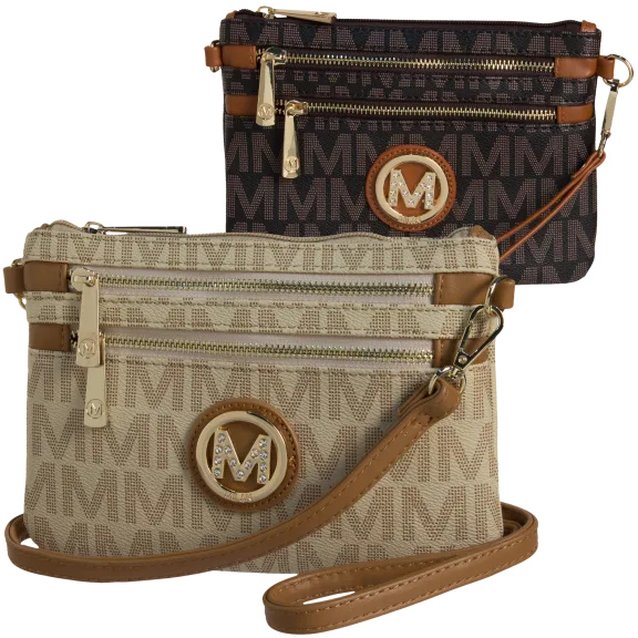 Milan Imports Crossbody-Wristlet Combo Handbag