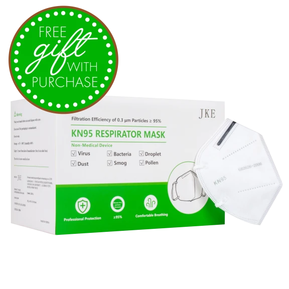 100-Pack: KN95 Non-Medical Masks with FREE Bonus Gift
