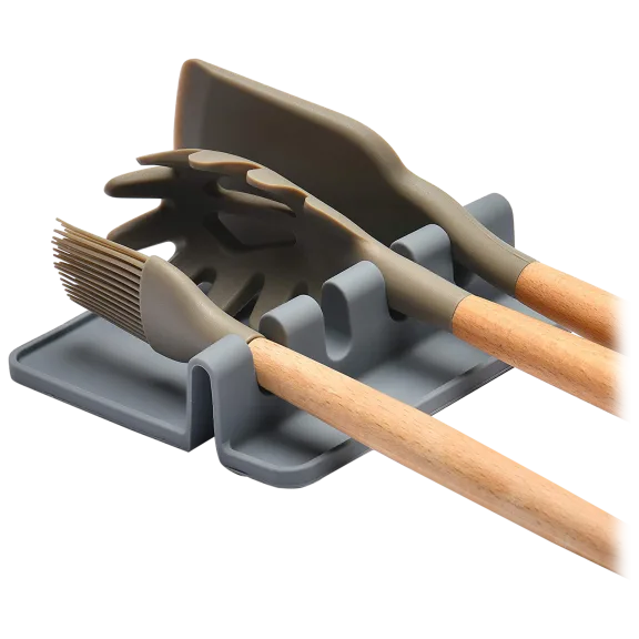 Cheer Collection Silicone Utensil Holder with Drip Pad