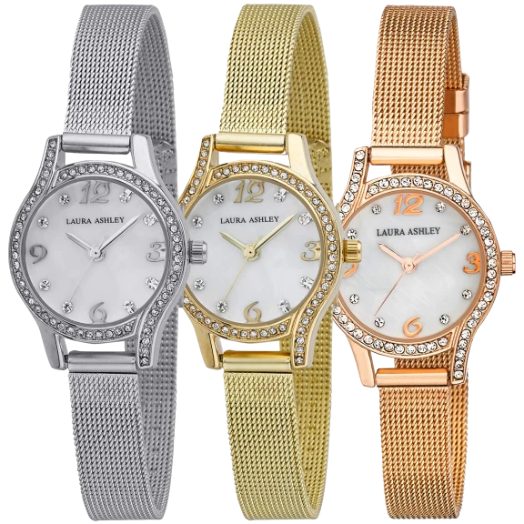 Laura Ashley Mini Mesh Bracelet Watches