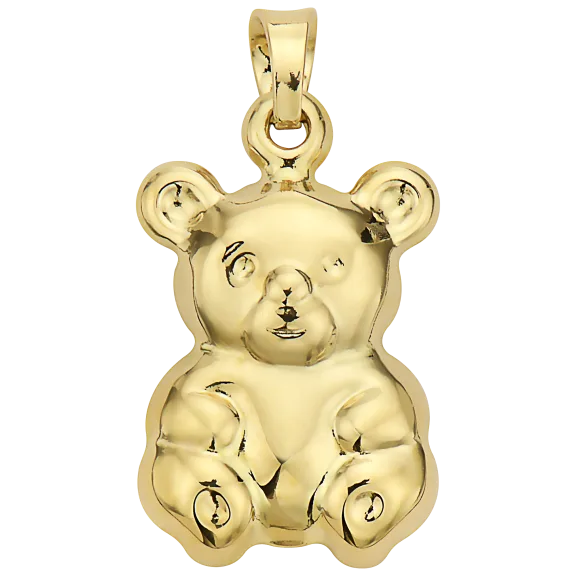 Pori Jewelers 14K Gold Teddy Bear Pendant